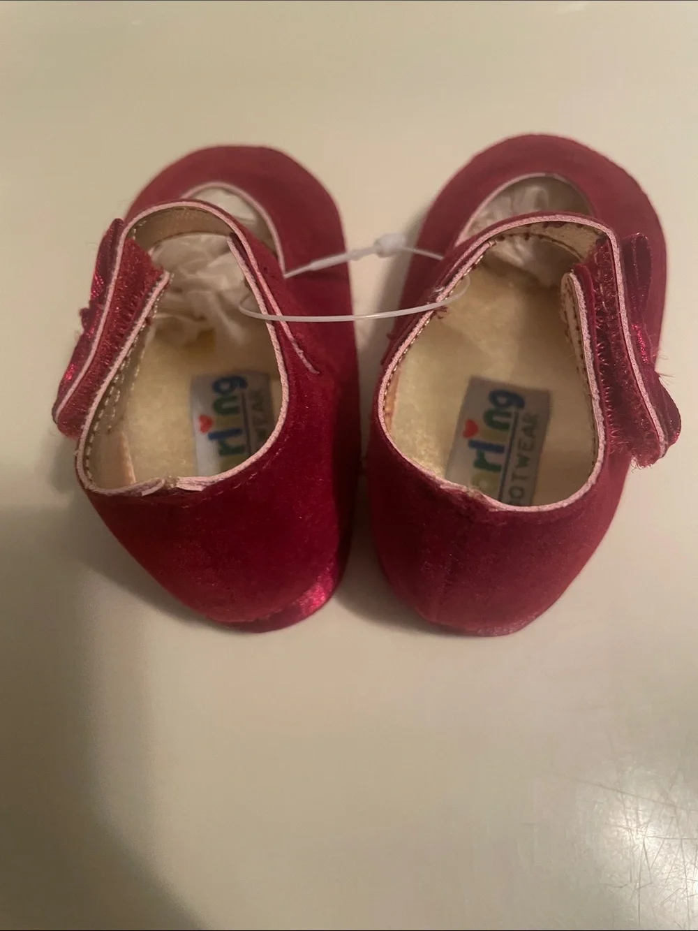 Darling Infant Baby Shoes in red